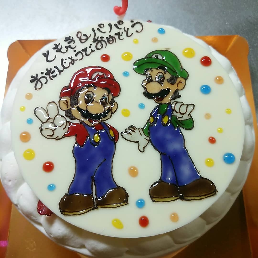 スーパーマリオの誕生日ケーキ