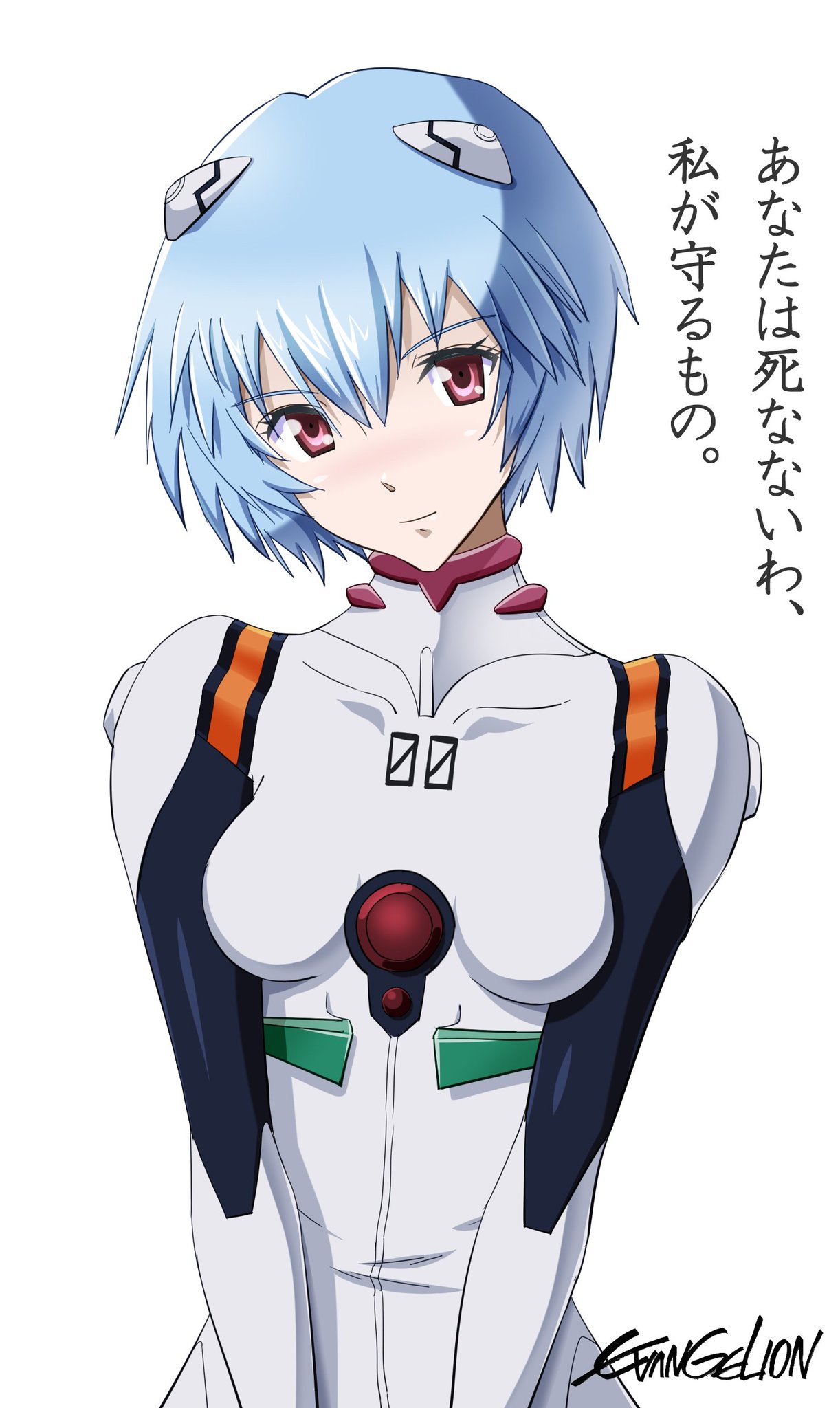 ごっちん モンスト エヴァコラボ第三段を記念して 綾波レイを描きました モンスターストライク モンスト エヴァ エヴァンゲリオン 綾波レイ