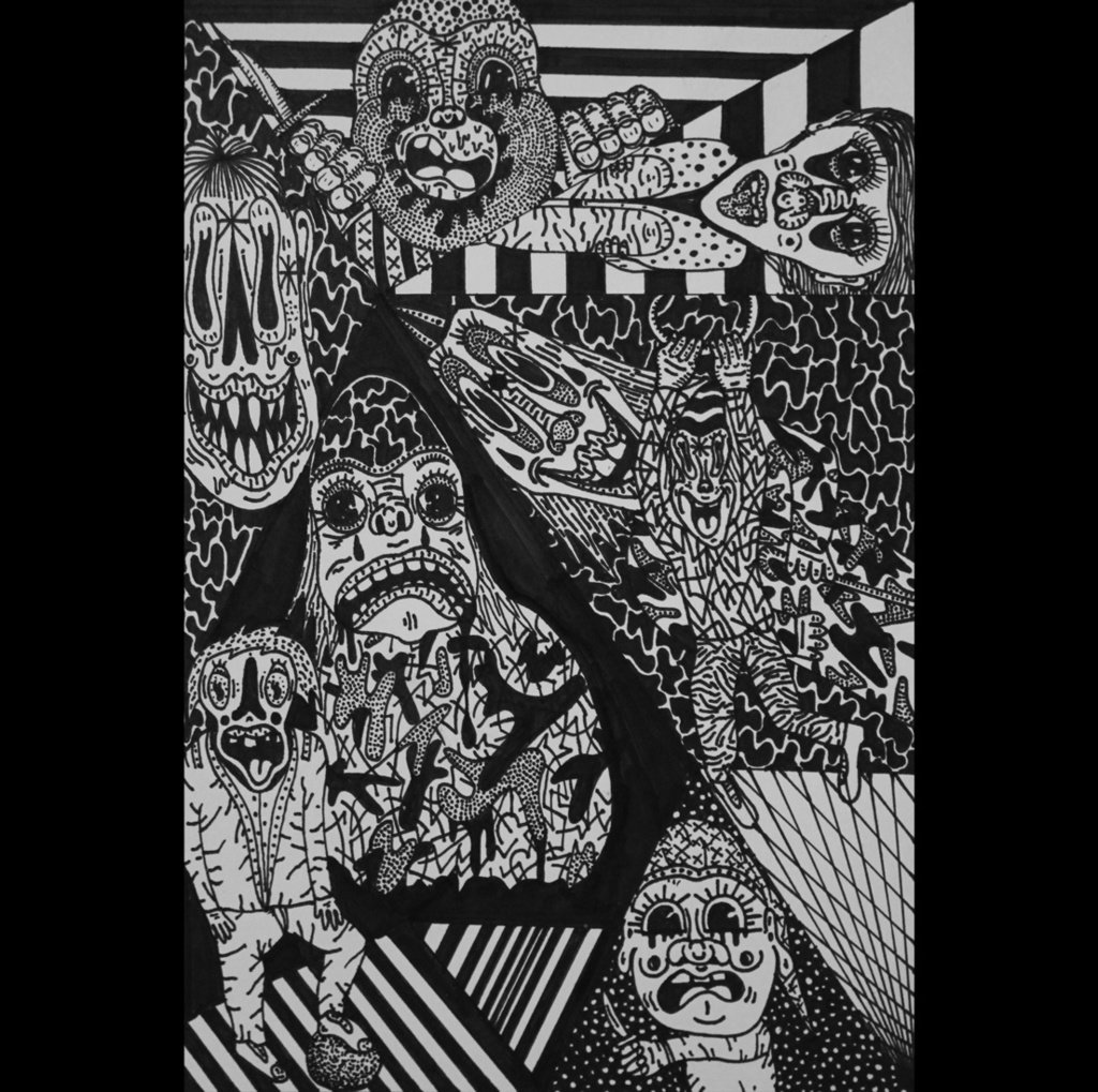 Rupture_Art's tweet photo. Dark Alley, 23 x 15,5 cm
.
.
.
.
#penart #linework #lowbrow #lowbrowart #illustration #creepyart #blackandwhiteart… https://t.co/LIjG0OdtfM https://t.co/X0fY5OEhqC
