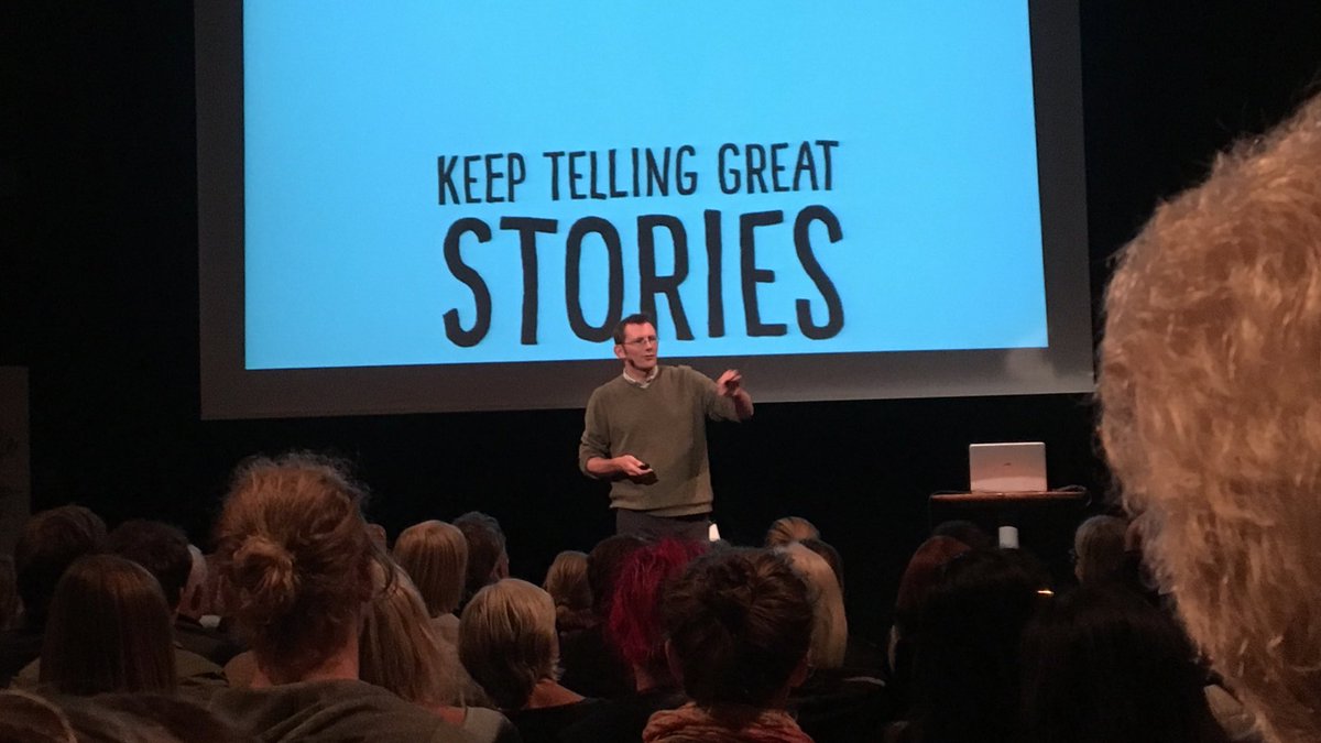 skjutsgruppen's tweet photo. "Keep telling great stories" - @robintransition shows how we can use creative, happy and hopeful stories to bring forth #transition, at @goteborgsoperan #Framtidsveckan #TransitionMovement #omställning #swgreen https://t.co/4am8rOThwC