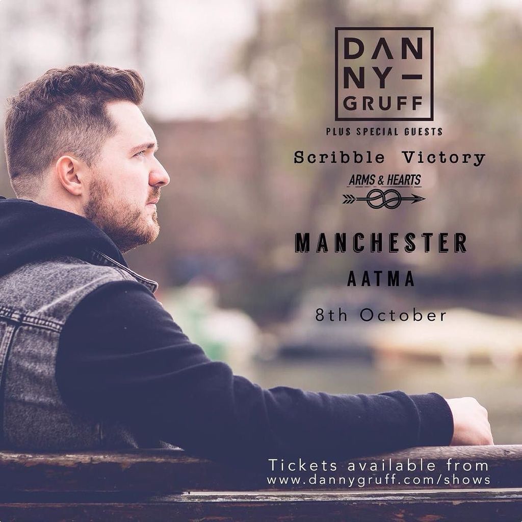 Armsandhearts's tweet photo. Manchester! Tonight! Supporting @dannygruff with @scribblevictory at AATMA in the NQ. #armsandhearts #dannygruff #… https://t.co/UoR43X6dfV https://t.co/QAqJPgzypl