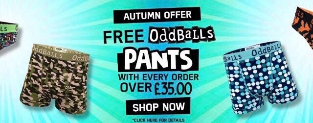 myoddballs's tweet photo. @washmypants thanks for following! Help us raise awareness of Testicular Cancer &amp; get yours from https://t.co/AFOJzVOOdY  Pls Retweet https://t.co/oRAWd7s8TM
