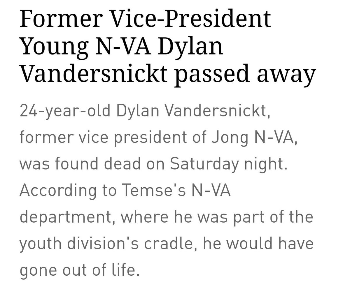 Yes Margaret On Twitter Dylan Vandersnickt Former Flemish