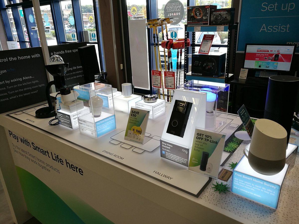 Maplin_CLR's tweet photo. Snart Home tables are live in store for you to play with! Talk to our experts and find the perfect solution for you today! https://t.co/NStOas0oMD