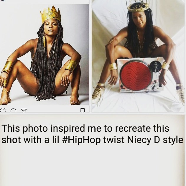 NiecyD's tweet photo. You never know how your art will inspire others #KeepCreating #QueenDJ #DivineMelanin #LoveTheSkinYouIn #DJNiecyD #Turntables #WheelsOfSteel https://t.co/LYBGv5gvx3
