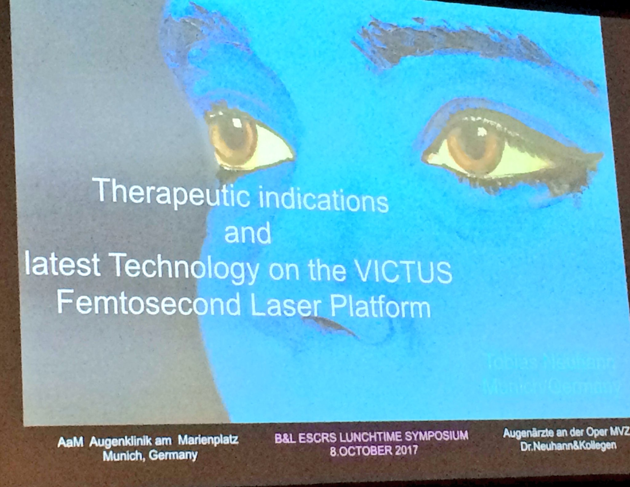 Katrin Marx Artsy Slide Of Dr T Neuhann In His Presentation About Victus Welcometothenextchapter Art Ophtalmology Escrsofficial T Co C1sndcpvs1