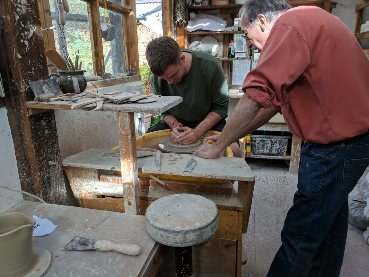 reeceyboy1987's tweet photo. Today has been spent learning how to throw pottery, and I effing loved it!! #newhobbies https://t.co/IQkZfVDyqX