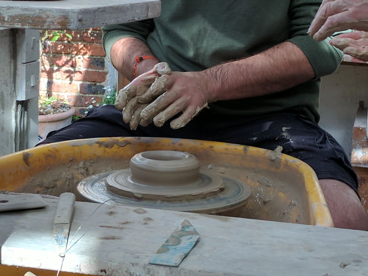 reeceyboy1987's tweet photo. Today has been spent learning how to throw pottery, and I effing loved it!! #newhobbies https://t.co/IQkZfVDyqX