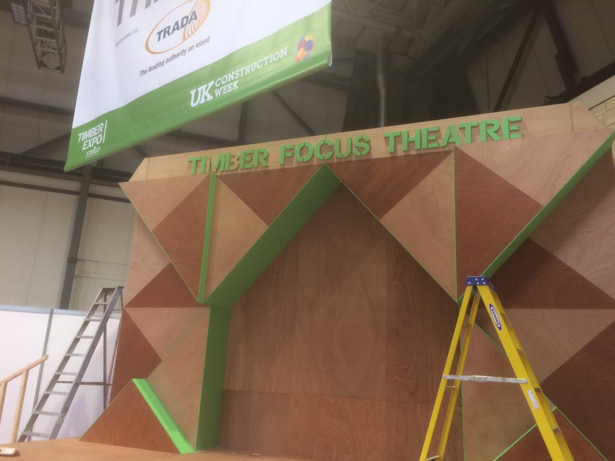NathanGarnett's tweet image. .@TRADA_ timber focus stage @TimberExpo opens next week