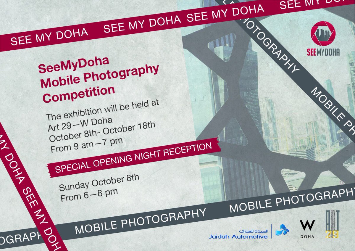 qatarliving's tweet photo. You're all invited to @seemydoha exhibition's special opening night reception at @wdoha tonight. Who's coming?
#seemydoha https://t.co/cTQ2QVdlHj