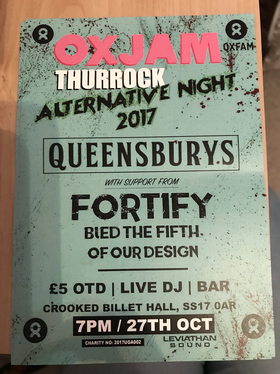 #Oxjam2017 #alternative  @thecrookedbillet <a href="/queensburysband/">QUEENSBURYS</a>