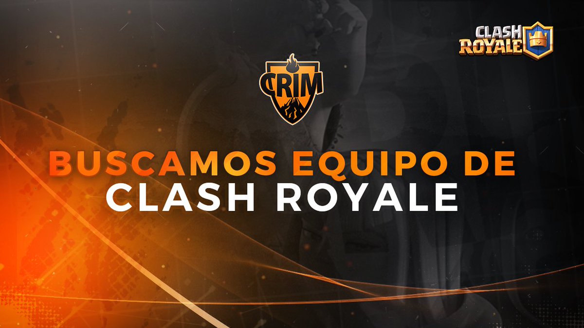 CriMGamingClub's tweet photo. ¡Buscamos equipo de @ClashRoyale!

Sí tu equipo tiene mucha experiencia y muchas ganas no dudes en enviar tu propuesta. ¡ES TU OPORTUNIDAD!🧡 https://t.co/SxAhmTJi8C