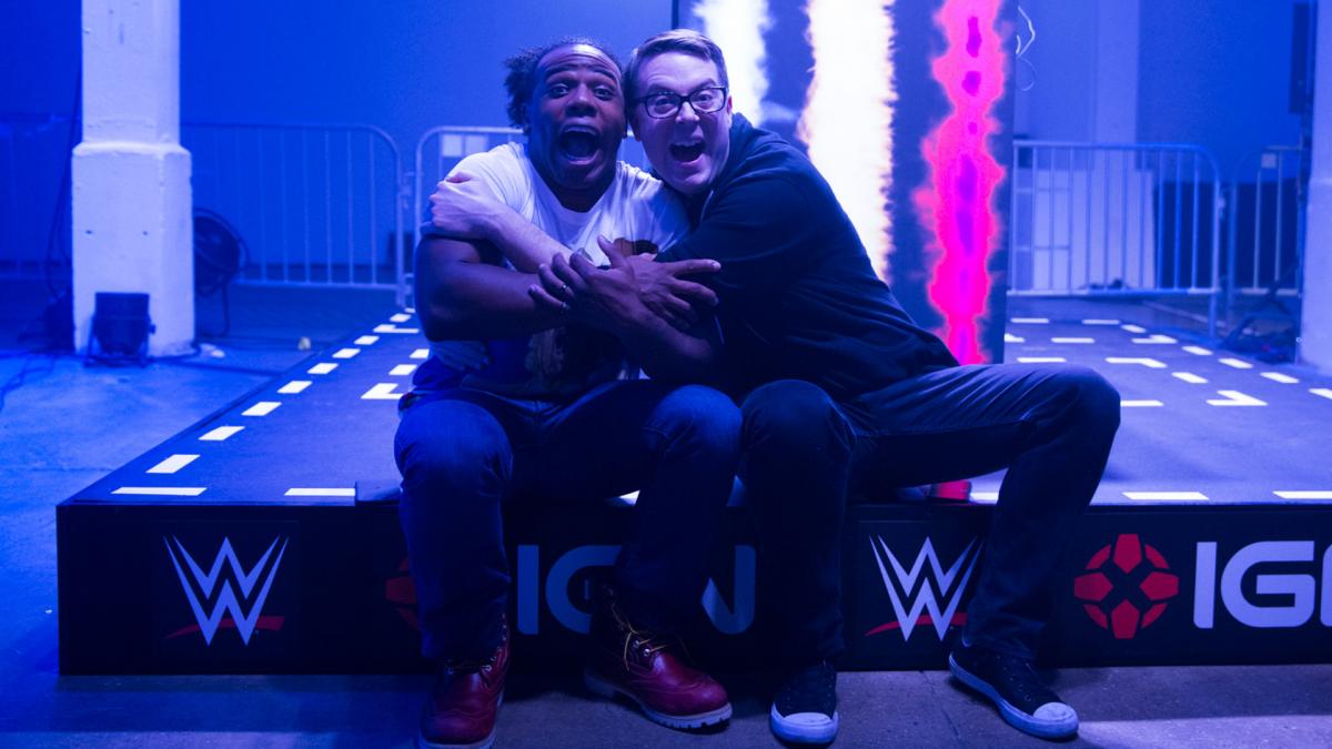 TheMattFowler's tweet photo. .@WWE has awesome pics up from the #WWExIGN eSports Showdown. @SashaBanksWWE @XavierWoodsPhD @GameOverGreggy more -> https://t.co/hRWddSxva6 https://t.co/bKFCUYPa1i