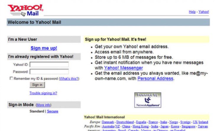 Jon Erlichman On Twitter On This Day In 1997 Yahoo Mail Launches