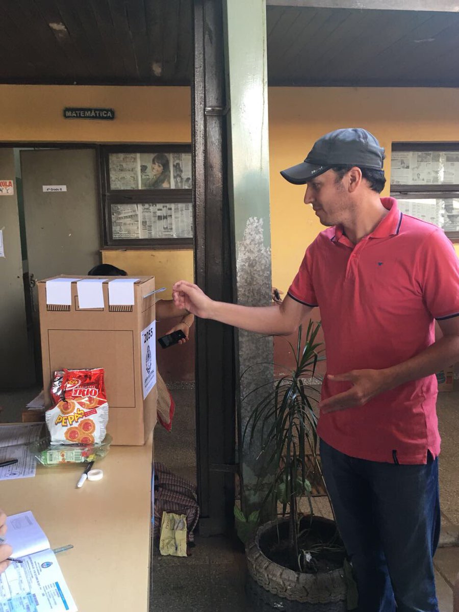 RocioMio's tweet photo. Votó @DemysRomero candidato a Intendente por el frente #PodemosMas en #SanLorenzo en la escuela N101 Juan Bautista Cabral https://t.co/Y4qWPutg4W