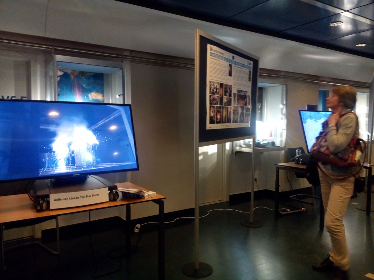 esascience's tweet photo. Visiting #openESTEC &amp; like the mix of art &amp; science? Don't miss The Art of Space stand with results from our #SciArt residency https://t.co/mcNKcvvV0D