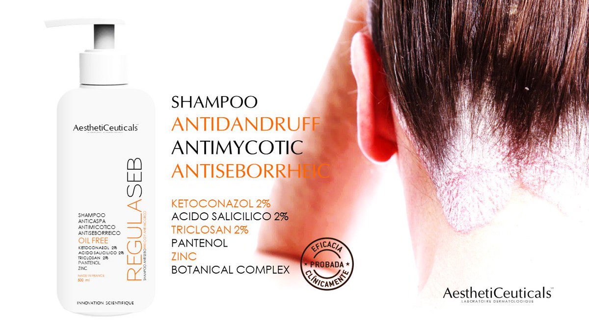 aceuticalsmx's tweet photo. #regulaseb shampoo para #dermatitisseborreica  #anticaspa #antimicotico usado por #dermatologos #derma #pielsana #sebo #caspa https://t.co/MXd9WOHxmu