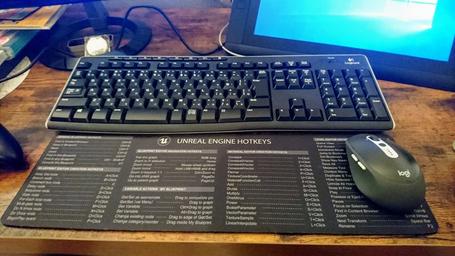 Unreal Engine Hotkeys マウスパッドで便利だったショートカット 棚からねぎもち