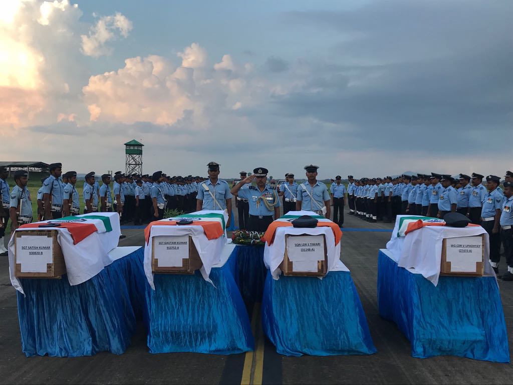 Mortal remains of heptr accident in HAA on 6 Oct 17 recovered, sent wrapped in local resources is an aberration.