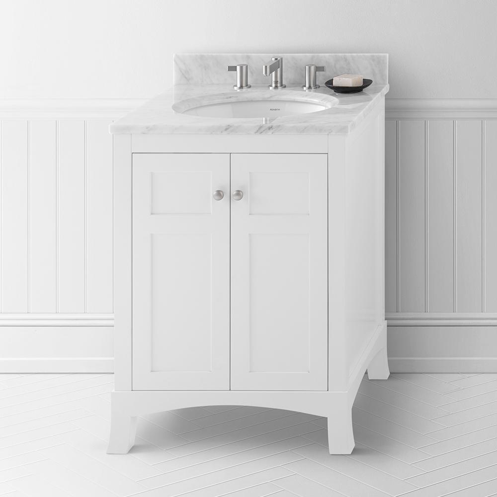 RonbowCorp's tweet image. With a number of available finishes, Briella also offers the option of either tapered or flared legs. #FeaturesandBenefits #RonbowBathrooms