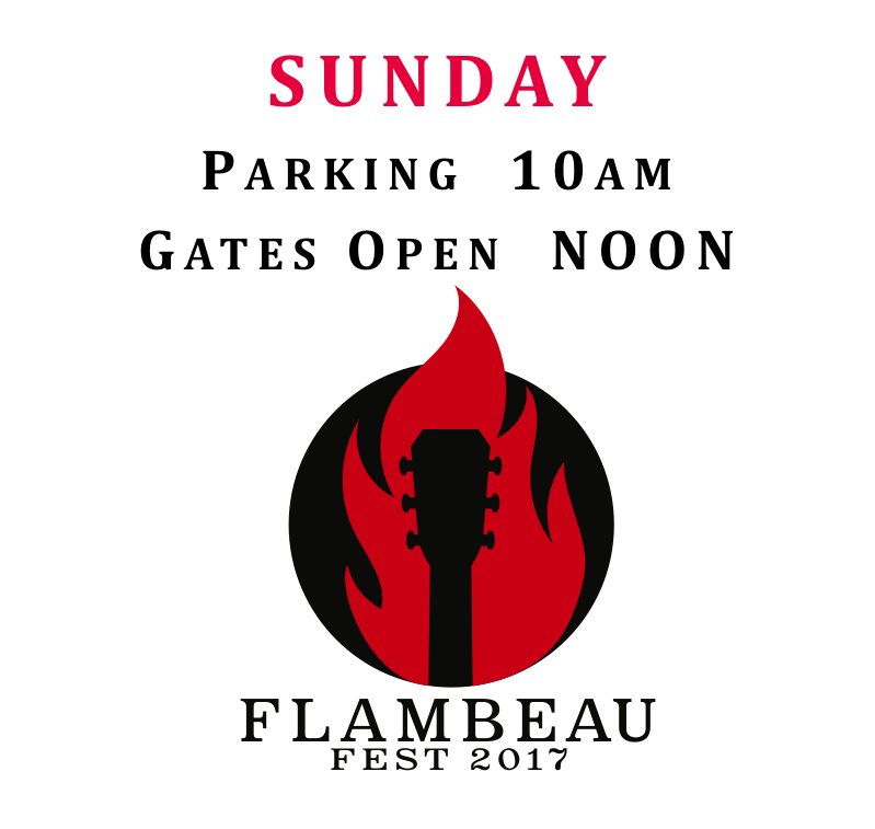 FlambeauFest's tweet photo. Let's do this! Parking at 10am. Gates at 12. Get ready to party! #GeauxFlambeau https://t.co/HmgUeu8pFp