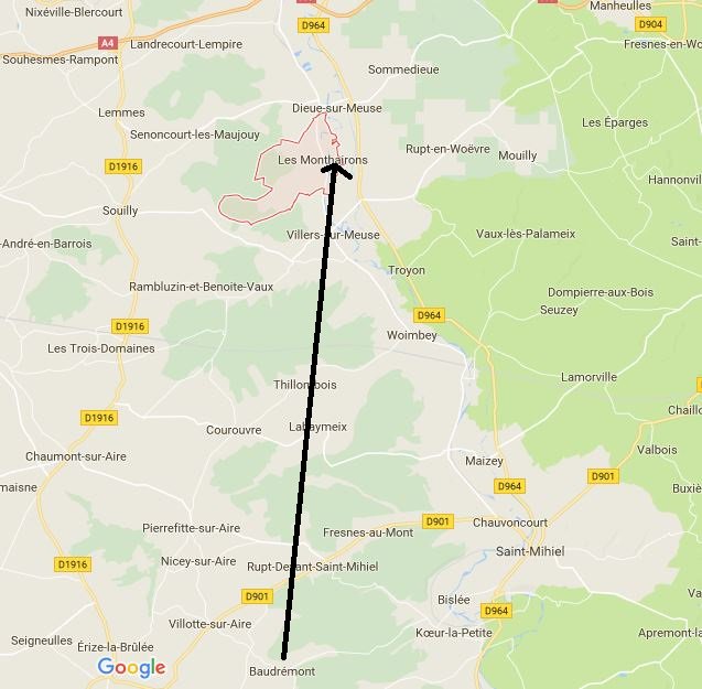 fthms78's tweet photo. @GastonMAS1418 60 km au calme #Baudremont Et ça va bouger demain pour le #164RI #WW1 #1GM https://t.co/0ssuFN9mC8