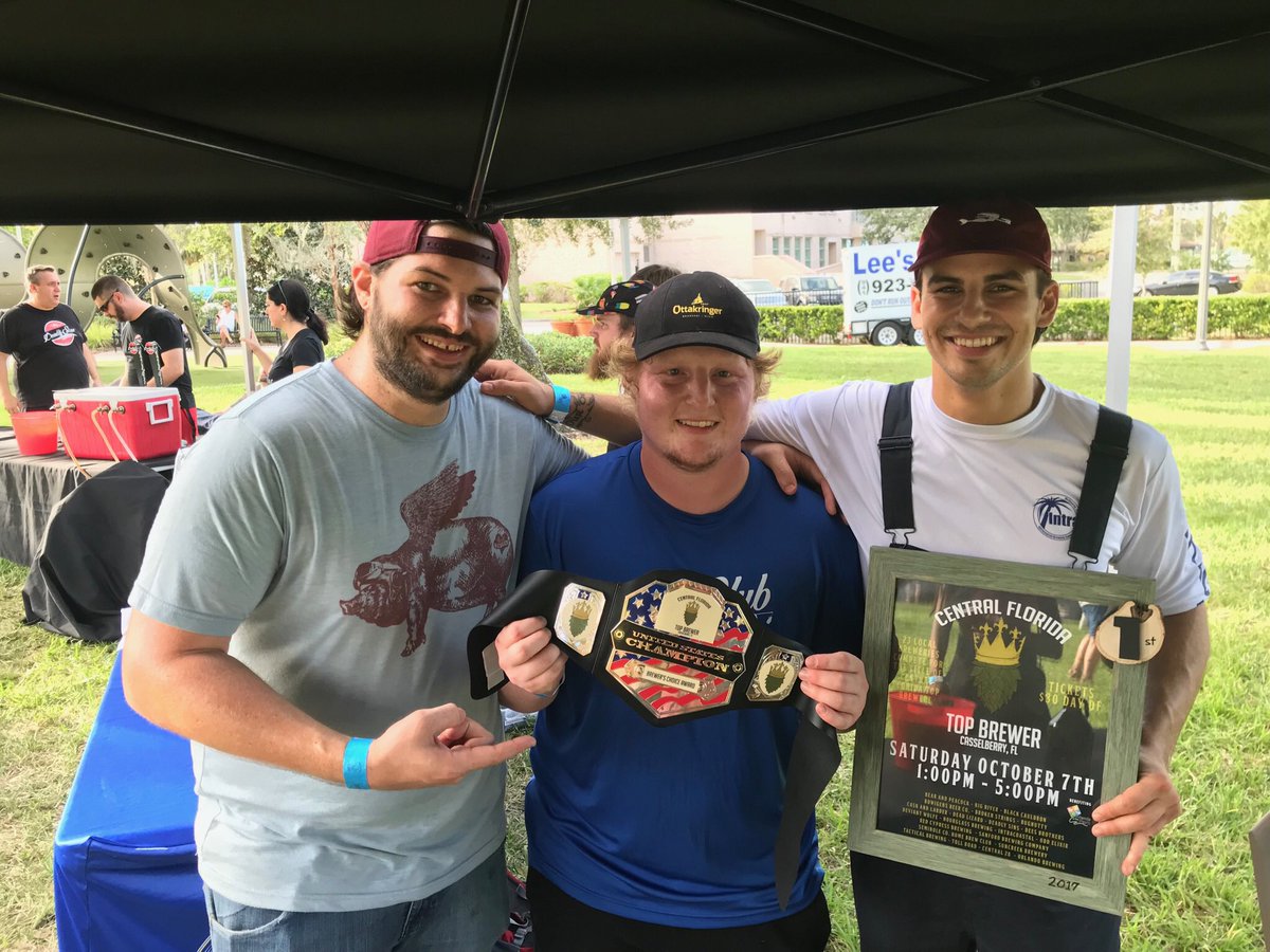 Proud of our brew crew. Intra was awarded 1st Place AND Brewer's Choice at <a href="/CFLTopBrewer/">Top Brewer Beer Festival</a>