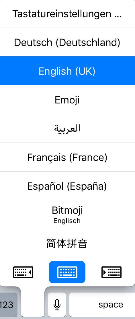 TheyCallMeAfra's tweet photo. When you add another language and need to reorganise the keyboards cos scrolling through them is a pain #FirstWorldProblemsAreStillProblems https://t.co/4zUDC8REJQ