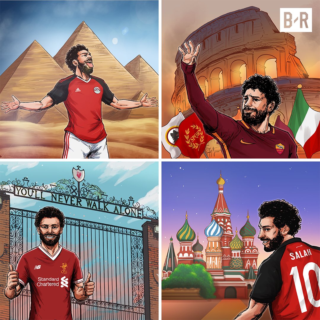 brfootball's tweet photo. Mo Salah is on the road to Russia! 🇪🇬 https://t.co/iFKDQ4WwWm