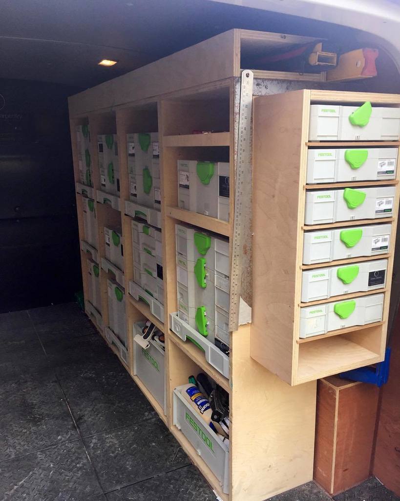 ECarpentry's tweet image. #systainersunday #festool #vanracking #systainer