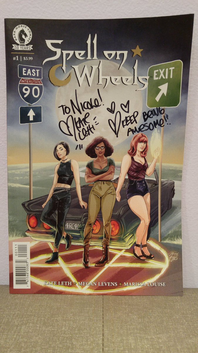 nicmanz15's tweet photo. It was so awesome to meet you yesterday, @kateleth! Thank you so much for signing my #SpellOnWheels!!๐๐ #nycc https://t.co/J6tk2cYjlB