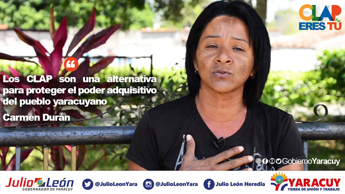GobiernoYaracuy's tweet photo. Con los CLAP los yaracuyanos adquieren productos a precisos justo| #JulioLeónGobernador https://t.co/9cD9AILp6D