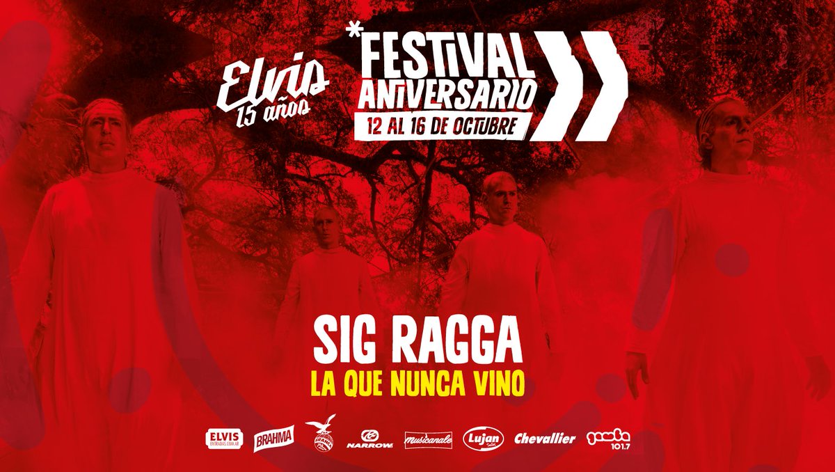 SIGRAGGA's tweet photo. Lo que sigue #SIGRAGGAdegira
15/10 @barockar 
16/10 @elvisriocuarto https://t.co/vhTDkC1Rih