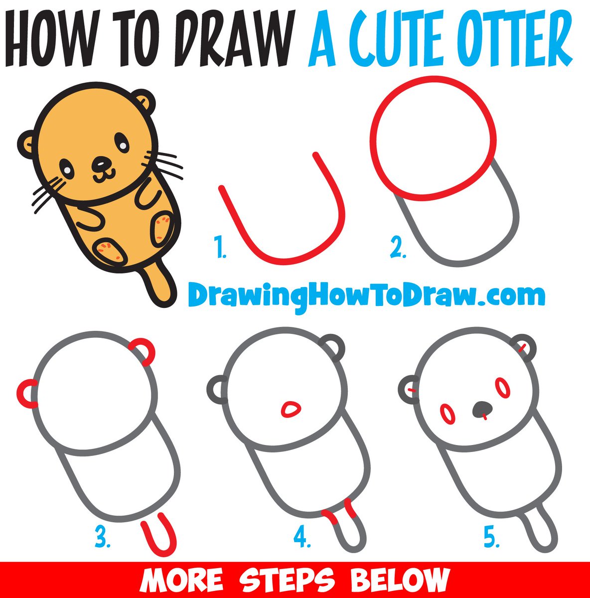 Top 27+ Images how to draw a sea otter easy Stunning Top 27+ Images how to draw a sea otter easy Stunning