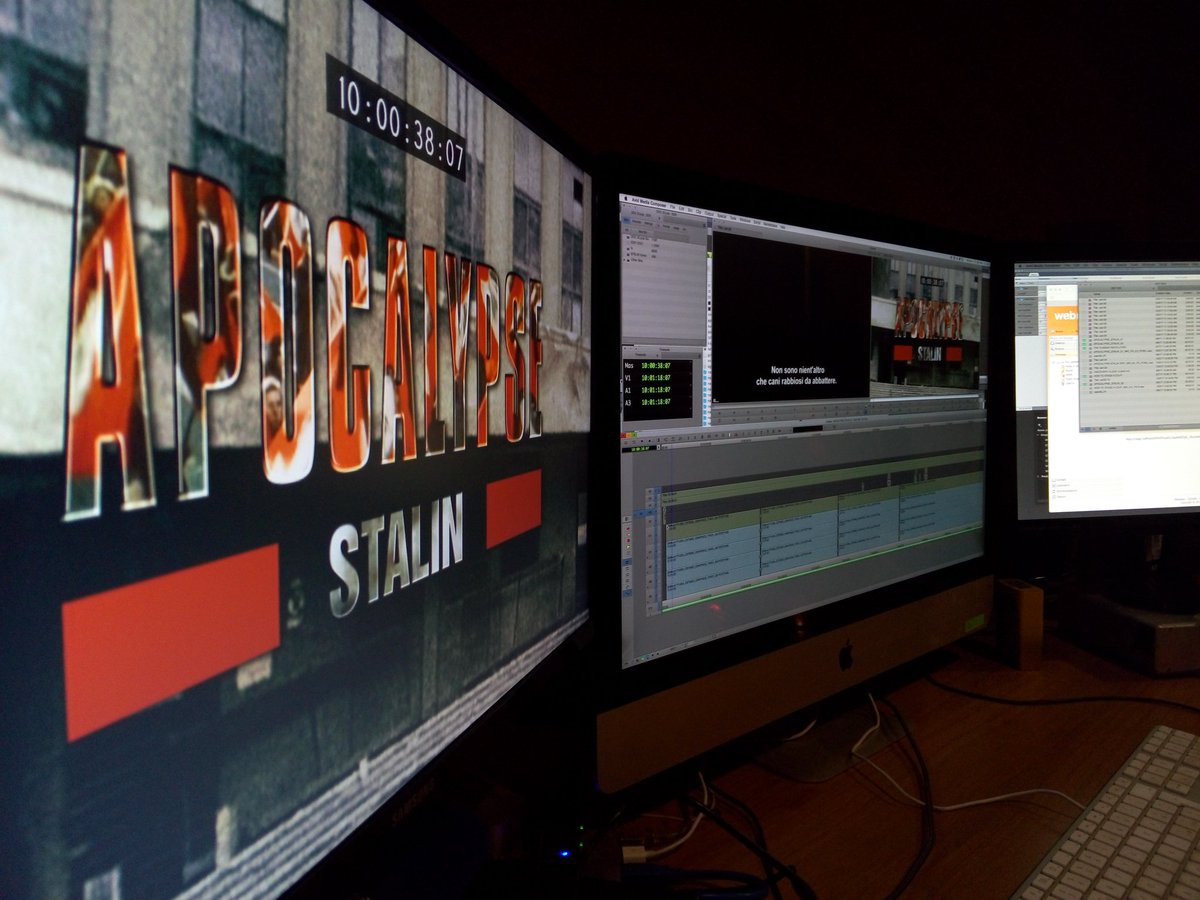 DigitalMoodITA's tweet photo. Discovery doc! 
#stalin #Discovery #dmood #postproduction #atwork #Avid https://t.co/X0bMf41LrW