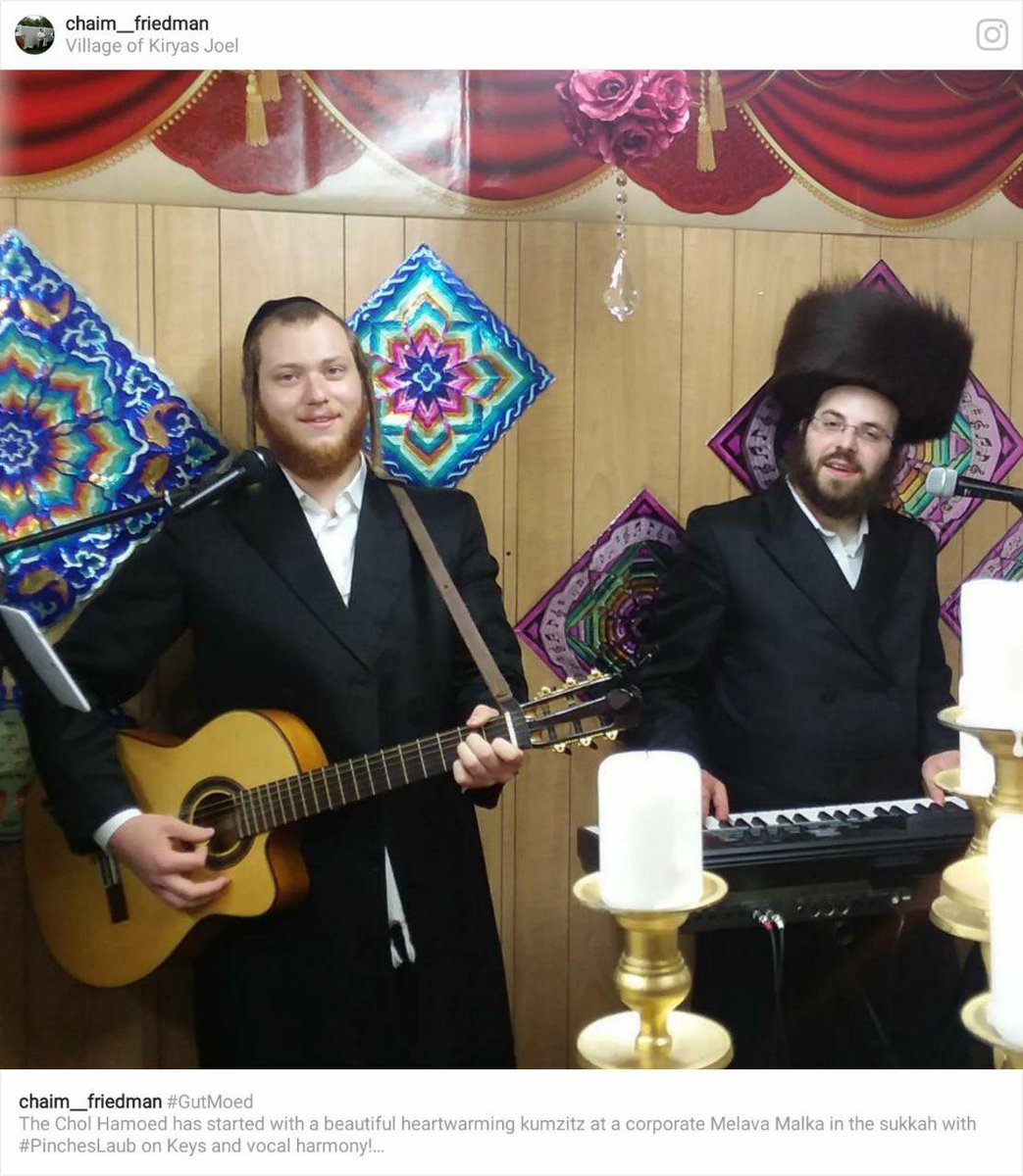 giten moiad! 
beautiful simchas bies hashoeiva and kumzitz with #ChaimFriedman guitaring and singing