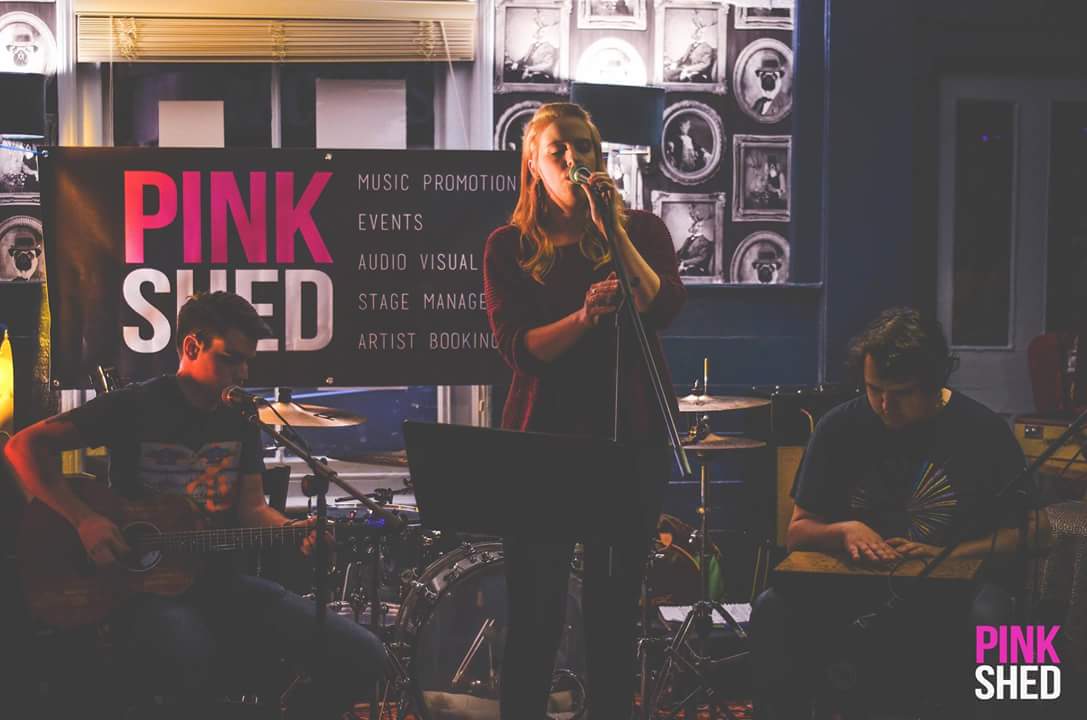 M_e_g_Burrows's tweet photo. Grand gig @pink_shed - check out my cover of #gabrielaplin  with @JordanHayMusic @BongoboyUK 
#suffolksongisstrong 
https://t.co/in7WZRbj5O https://t.co/UfcuJzqWws