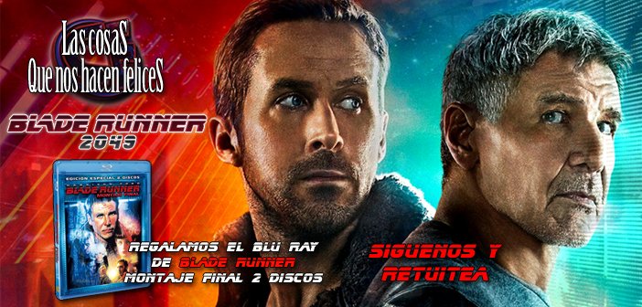 Cosas_Felices's tweet photo. ¡¡¡Sorteoooo!!! El blu-ray original de #BladeRunner Montaje final (Edición especial de 2 discos) ¿Cómo participar? Síguenos + Retuit https://t.co/daAVH3PXnP