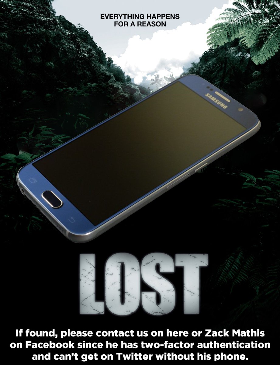 AzzipTweets's tweet image. Warning! This tweet is not pizza related:
If you found a Galaxy S6 at Fall Fest, we'd love to know. #FindZacksPhone #WhatADingus