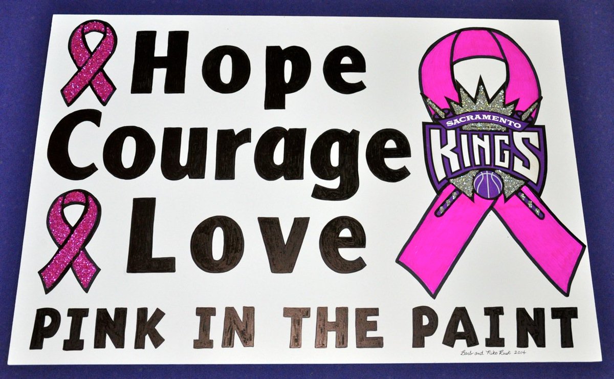 Kings_6thMan's tweet photo. Join us Oct 9 for the annual @SacramentoKings #PinkInThePaint Night 2 celebrate survivors and raise awareness/funds to help women in need.💜💕 https://t.co/BESkmp6QOH