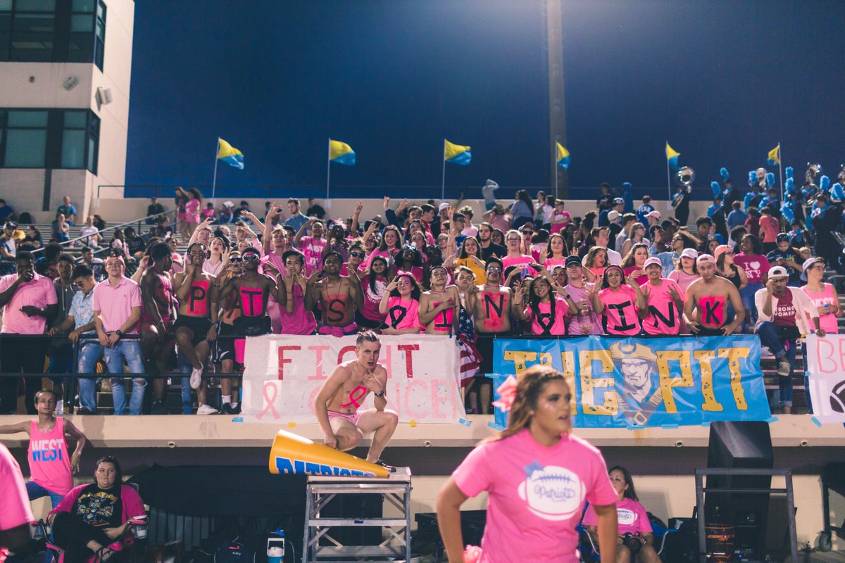 PitPatriot's tweet photo. The Pink Pit is always lit. #studentsectionsunday #PinkOut https://t.co/LZLA6fCmKB