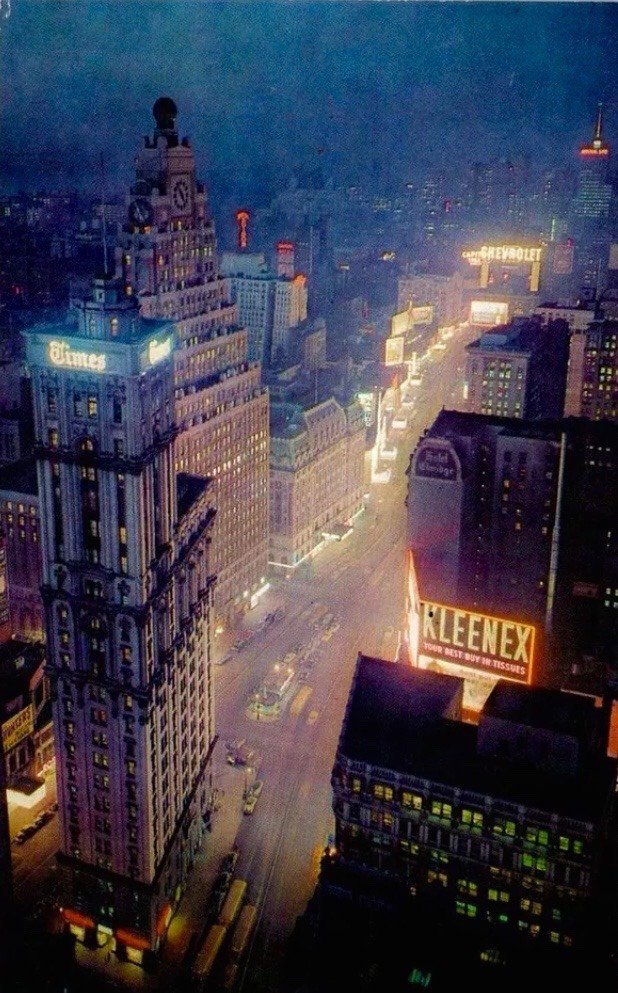 Times Square, década de los 50s.