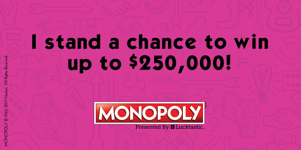116Ashley's tweet photo. Lucktastic gave me a chance to win up to $250,000!
https://t.co/WToVrunU8I https://t.co/J5JxLlrbeO