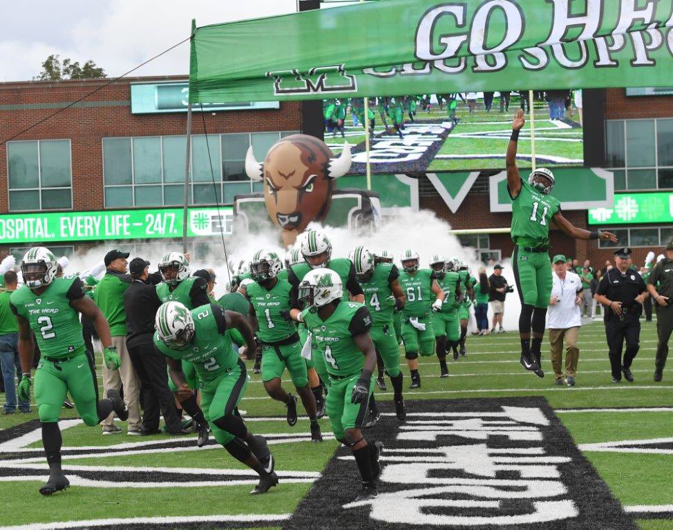 HerdHospitality's tweet photo. Reasons to buy @HerdFB tickets this week:

1. Herd is 4-1.
2. It's Homecoming.
3. Herd is 4-1.
4. Perfect weather expected.
5. HERD IS 4-1!! https://t.co/PlqMH6AeJz