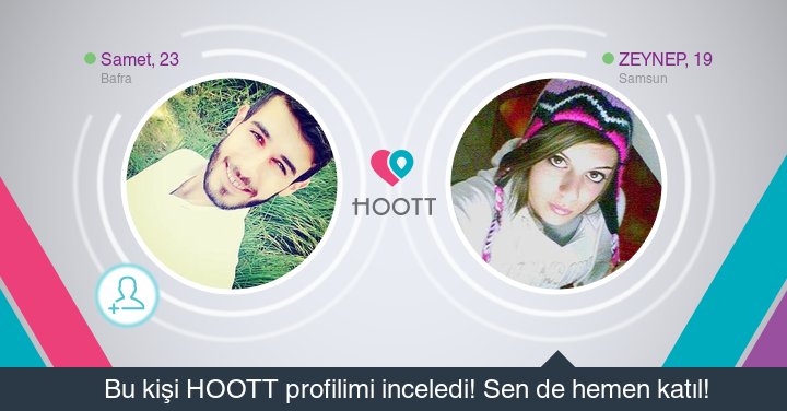 #HOOTTapp Yakınındaki kişilerle sohbet etmek için HOOTT indir. HOOTT ile Eğlen! goo.gl/jPUaB0