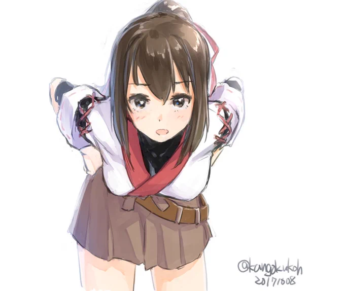 こら!
#艦これ版深夜の真剣お絵描き60分一本勝負
#艦これ版真剣お絵描き60分一本勝負_20171008
#伊勢 