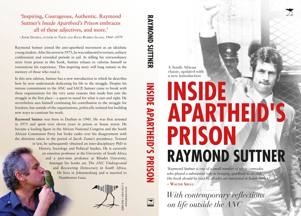 RaymondSuttner's tweet photo. #Pmblaunch #Insideapartheidsprison,14 Oct UKZN Colin Webb Hall,4.30pm @nombonisogasa @Almostconvinced @chrisvick3 @angelaquintal https://t.co/b0VFjqZQvD