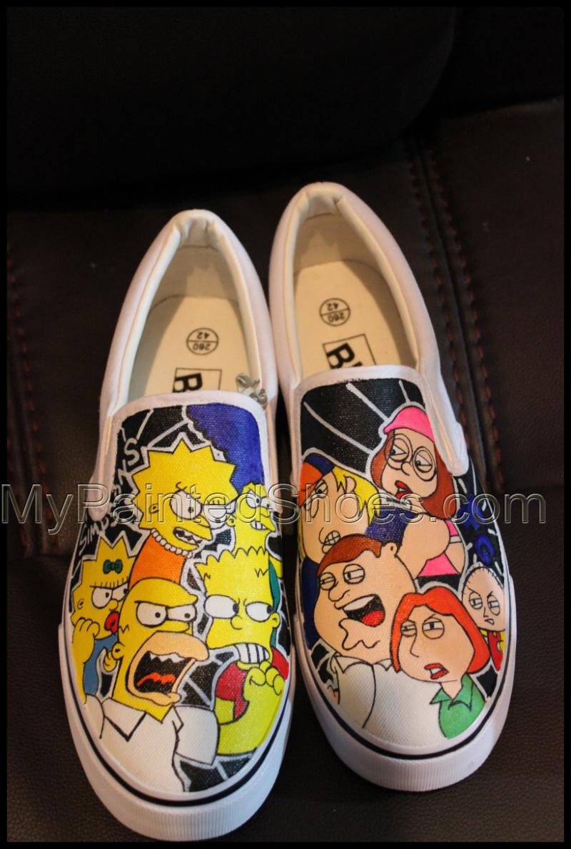 vans slip on simpsons