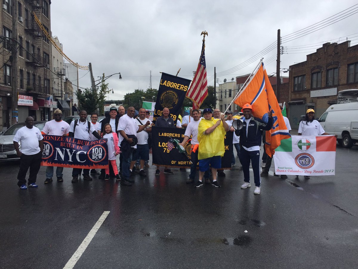 local79nyc's tweet photo. Local 79 is out at the Morris Park #ColumbusDayParade last year in the Bronx! https://t.co/Of2wwIrXlN