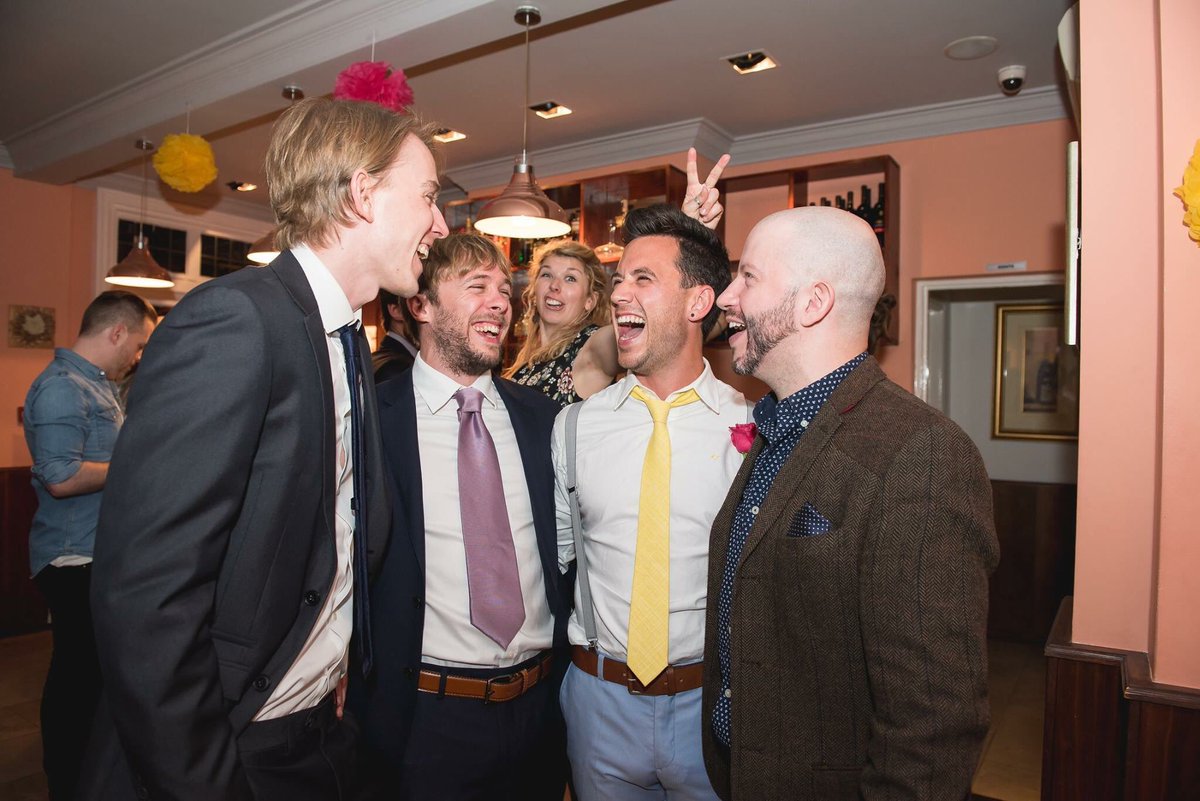 fiNuk's tweet photo. Cheesy grins all round at Luke's wedding reception :) https://t.co/DckupUI7dU